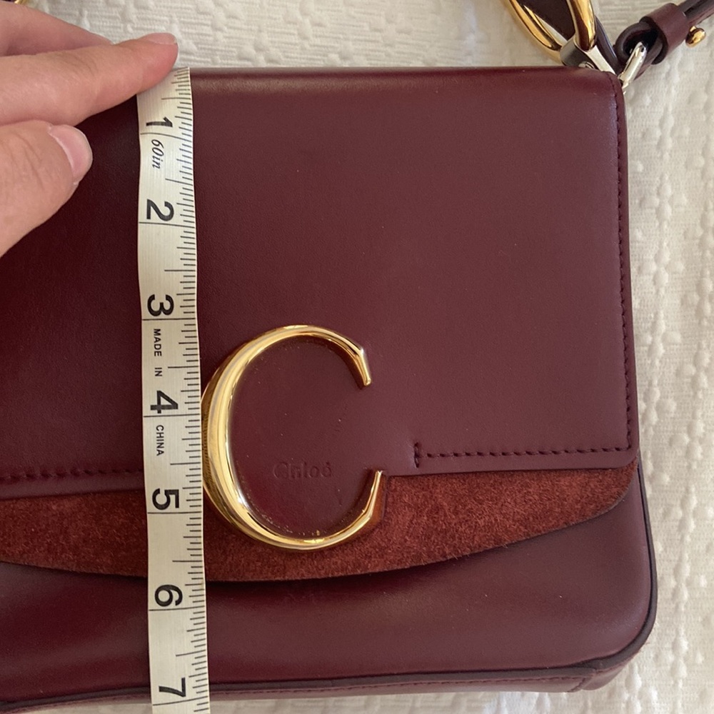 C Small Square Shoulder Bag- Sepia Brown - Picture 5 of 9